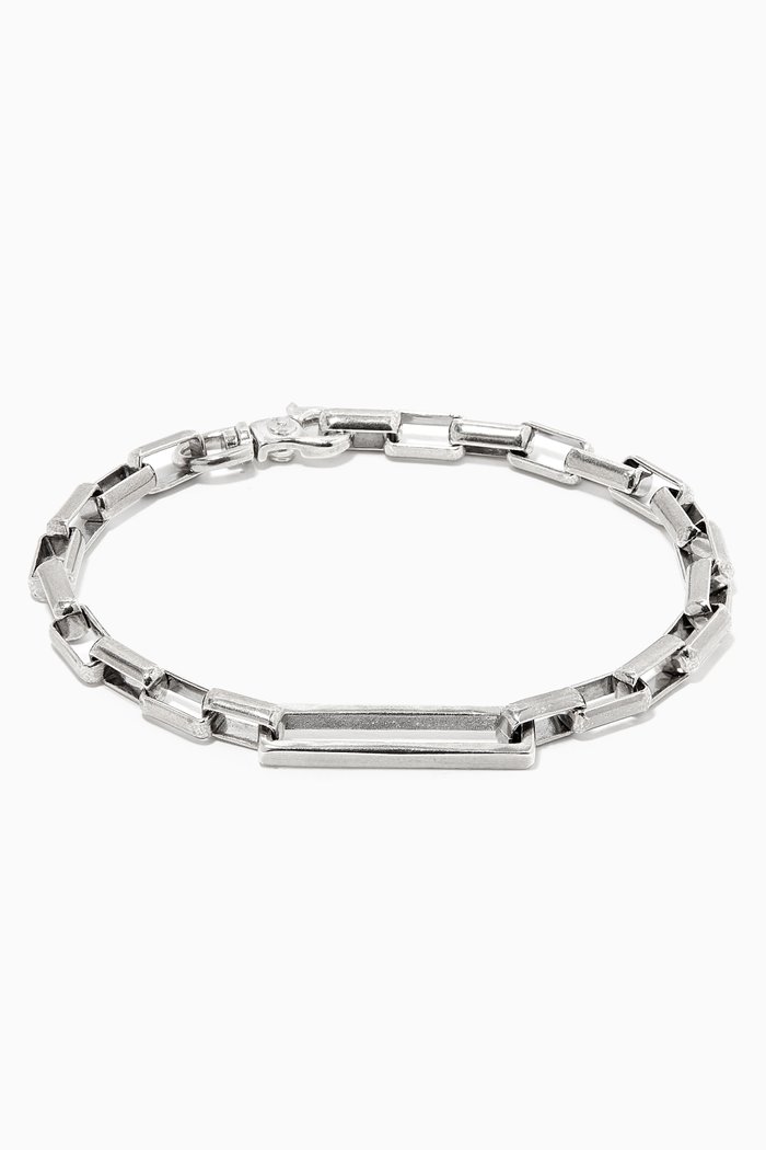 

Box Chain Bracelet in Sterling Silver