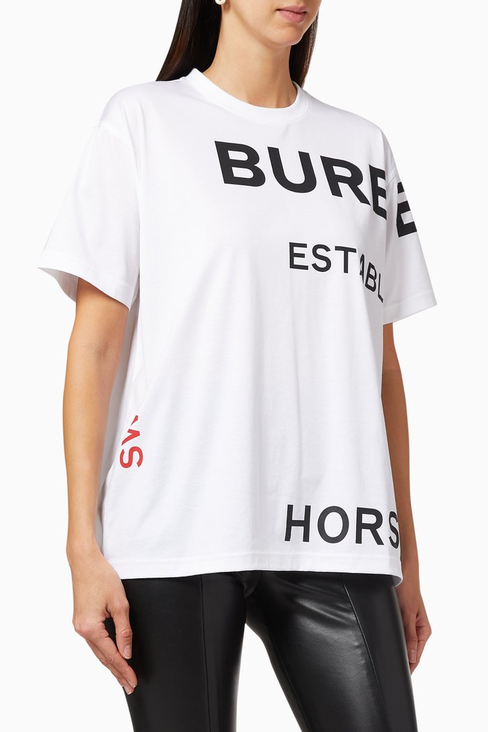 Horseferry Cotton Oversized T-shirt, White
