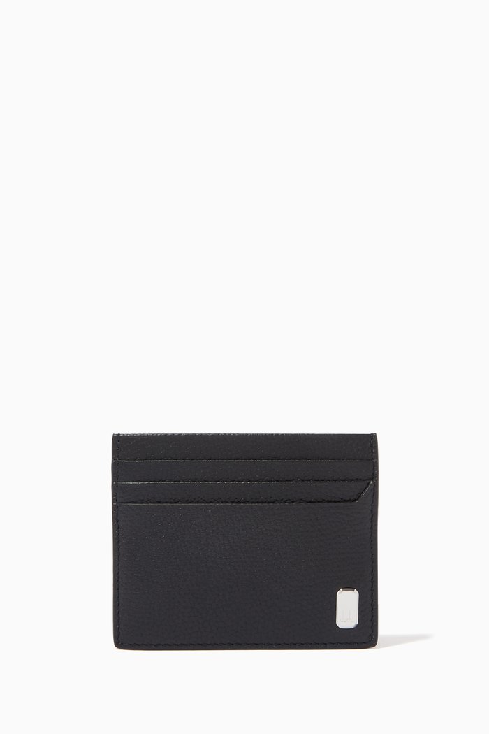 

D Belgrave Card Case in Leather, Black
