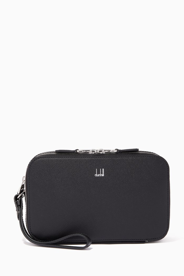 

Cadogan Pochette in Leather, Black