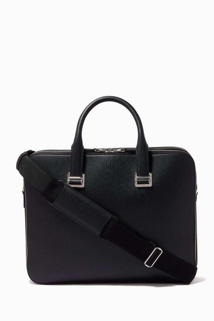 

Cardogan Double Document Case in Leather, Black