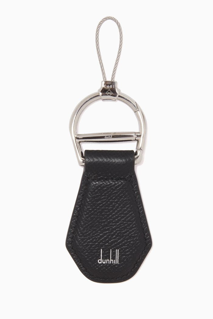 

Cadogan Keyring in Leather, Black