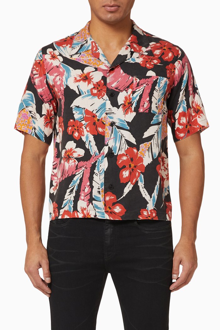 Hawaiian Floral Shirt, Multicolour