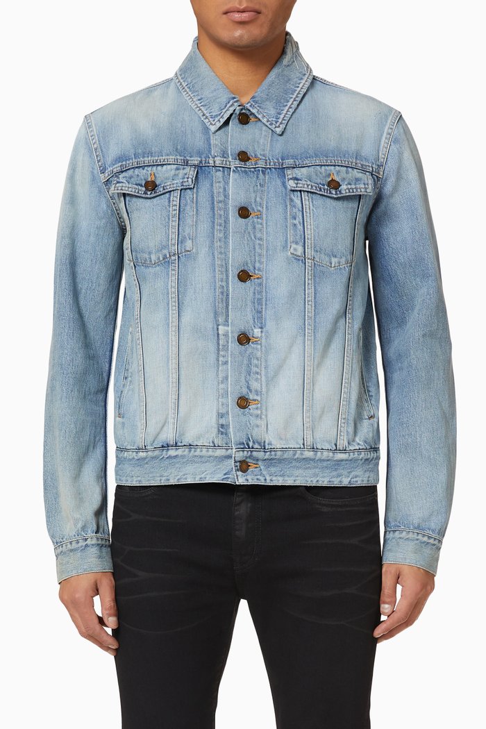 

Destroyed Denim Jacket, Blue