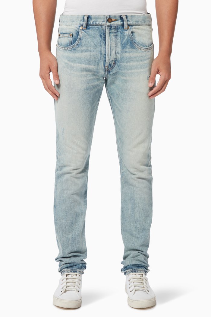 

Slim Fit Jeans in Light Fall Denim, Blue