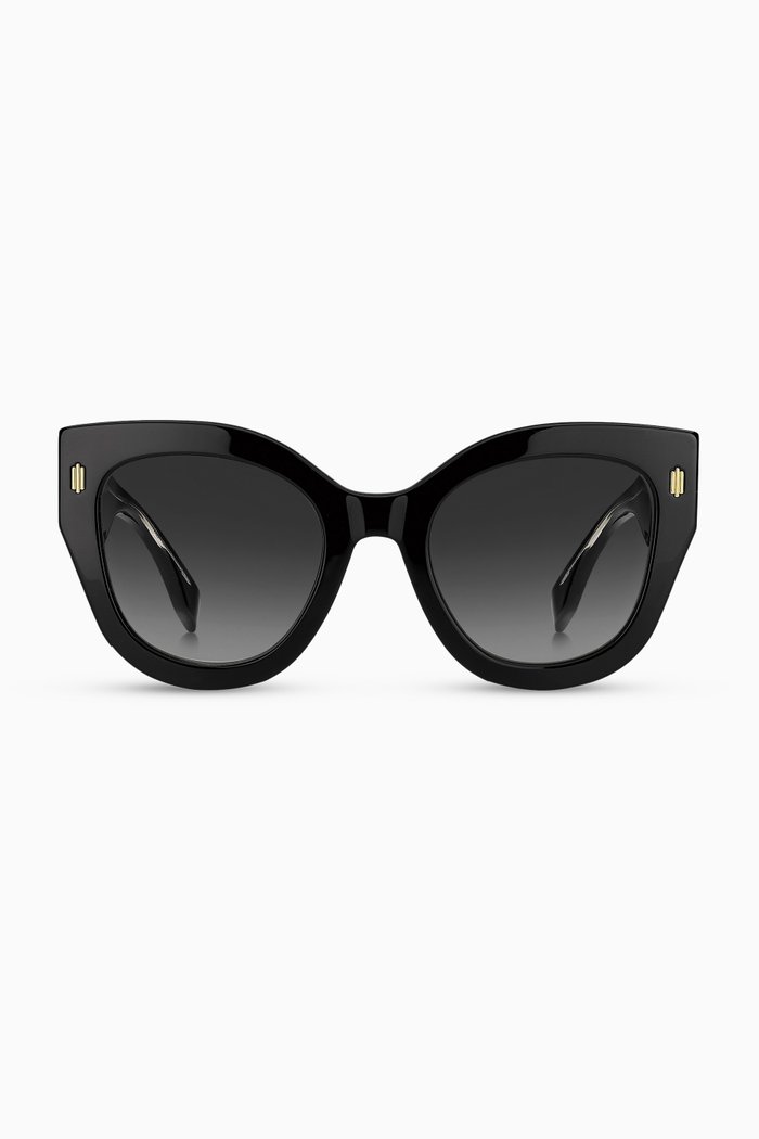 

Cat-Eye Sunglasses in Acetate, Black