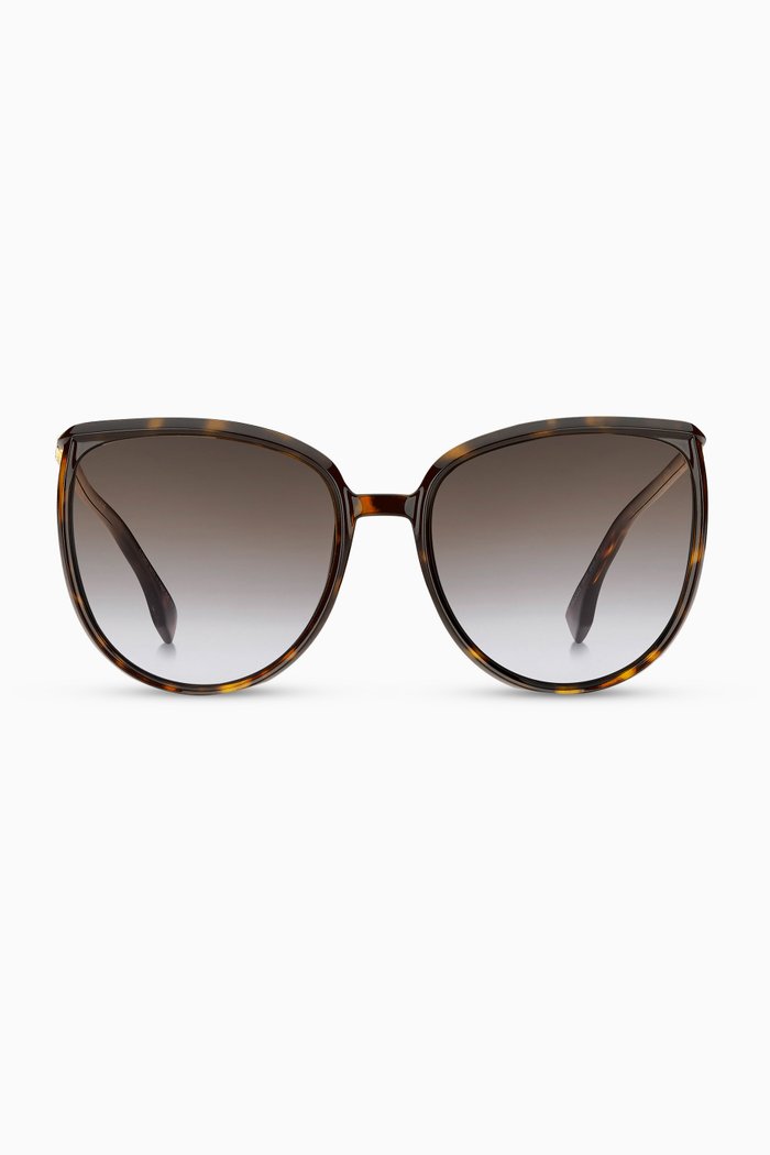

Cat-Eye Sunglasses in Acetate, Black
