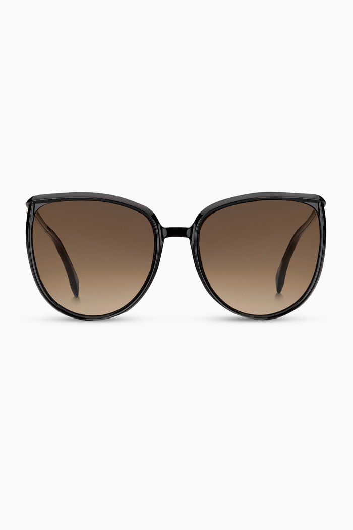 

Cat-Eye Sunglasses in Acetate, Black