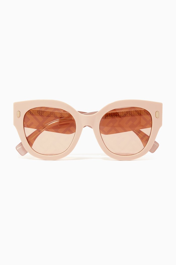 

FF Cat-eye Sunglasses in Acetate, Pink