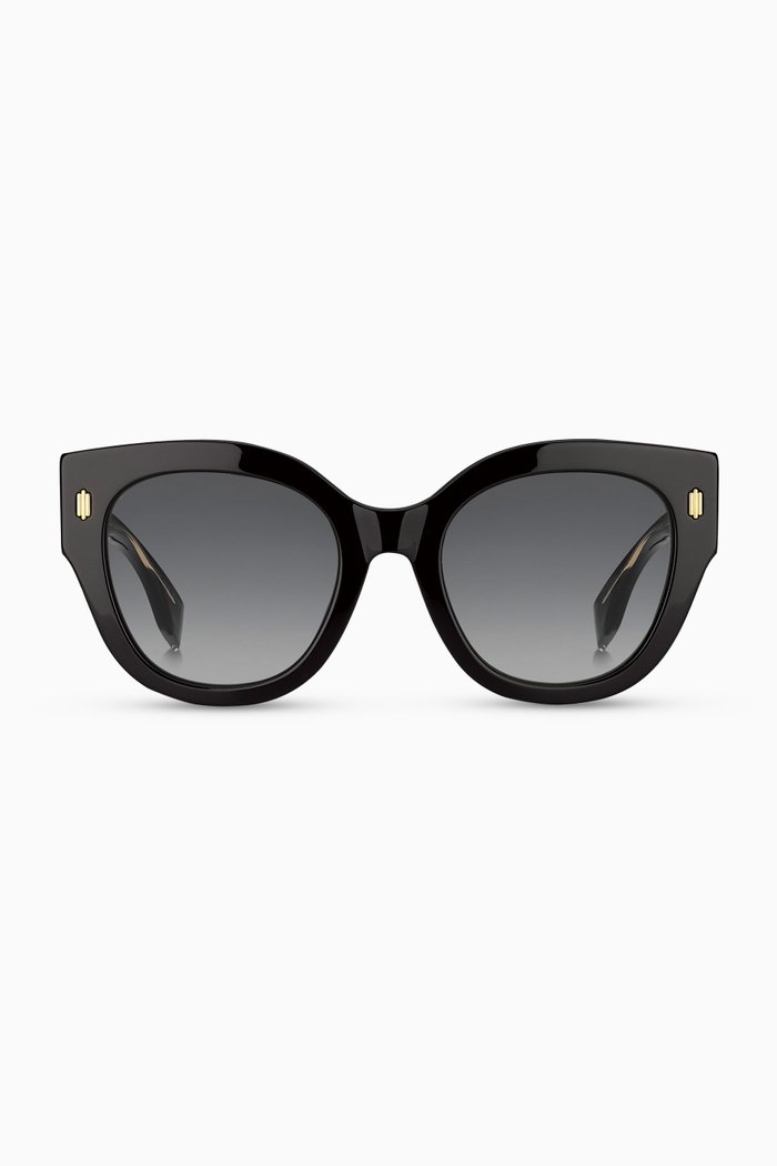 

Cat-Eye Sunglasses in Acetate, Black