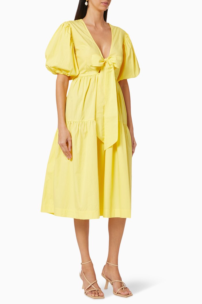 

Cotton Bow Dress, Yellow