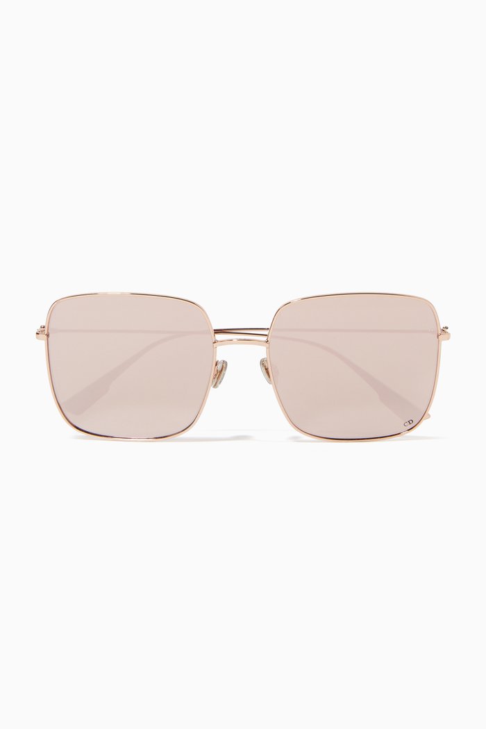 

DiorStellaire 1 Square Sunglasses in Acetate and Metal, Gold