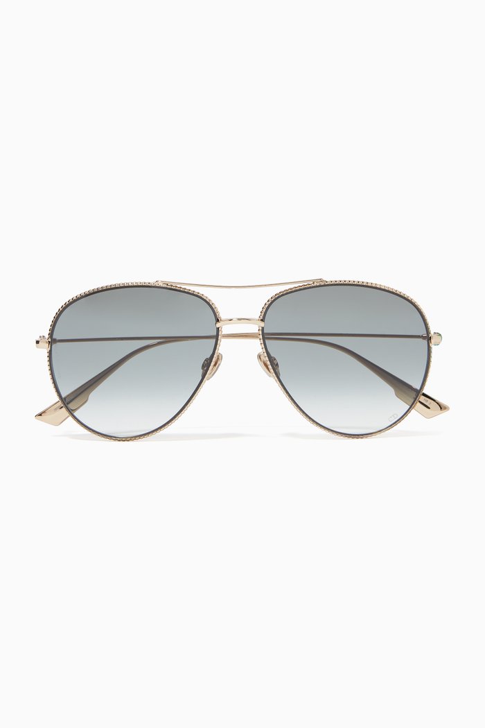 

DiorSociety3 Sunglasses in Acetate & Metal, Gold