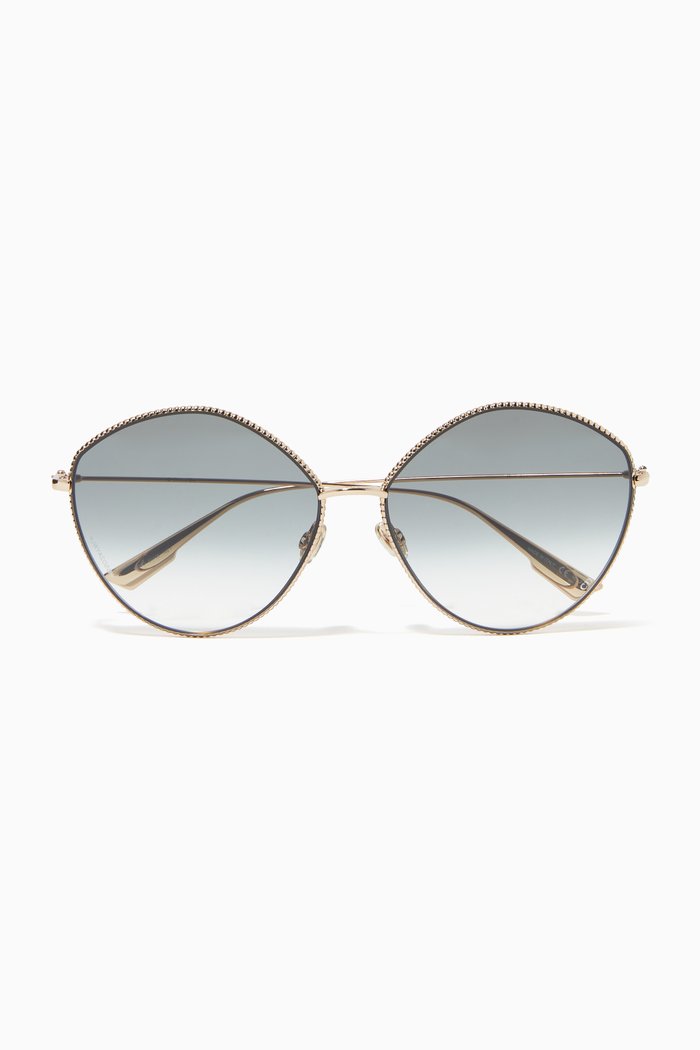 

DiorSociety 4 Sunglasses in Metal, Gold