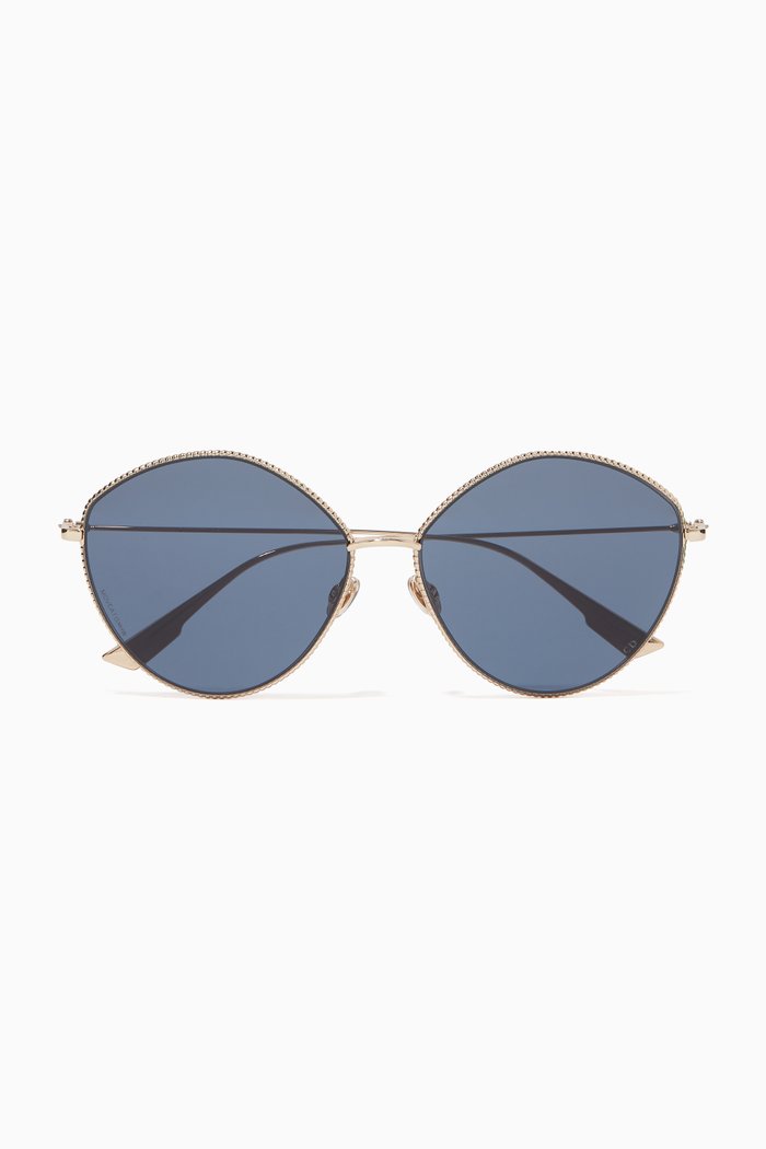 

DiorSociety 4 Sunglasses in Metal, Gold
