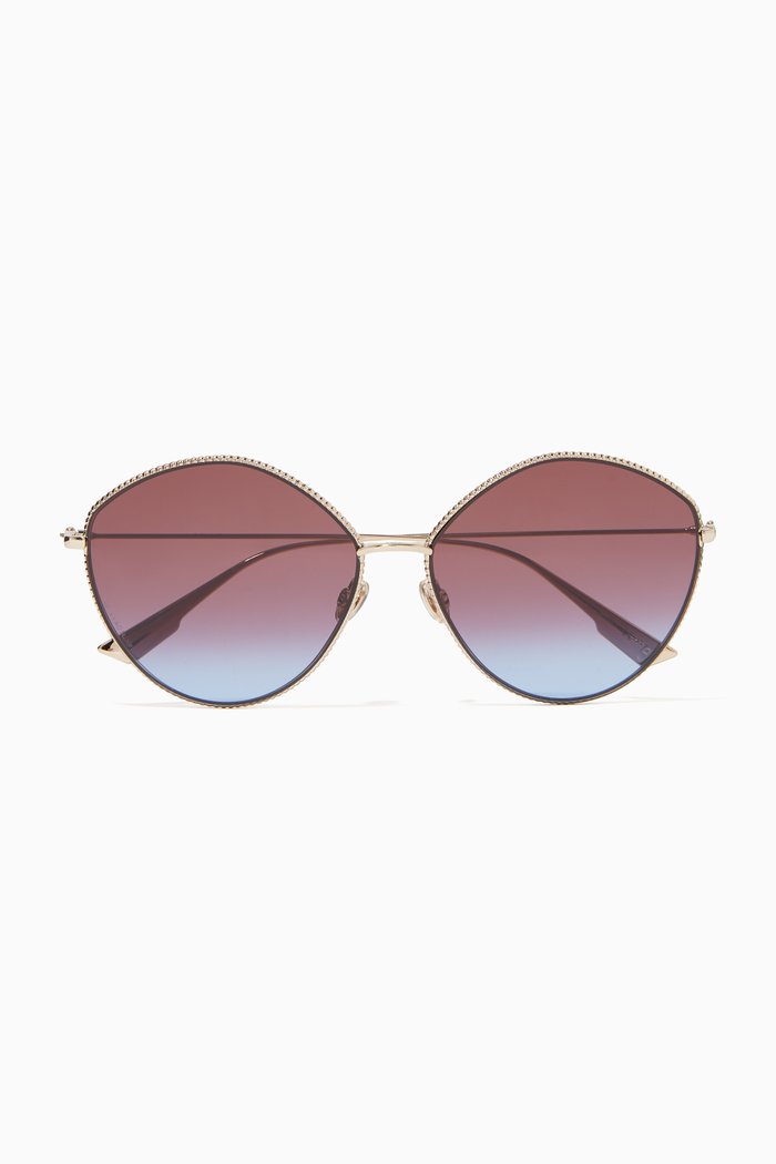 

DiorSociety 4 Sunglasses in Metal, Gold