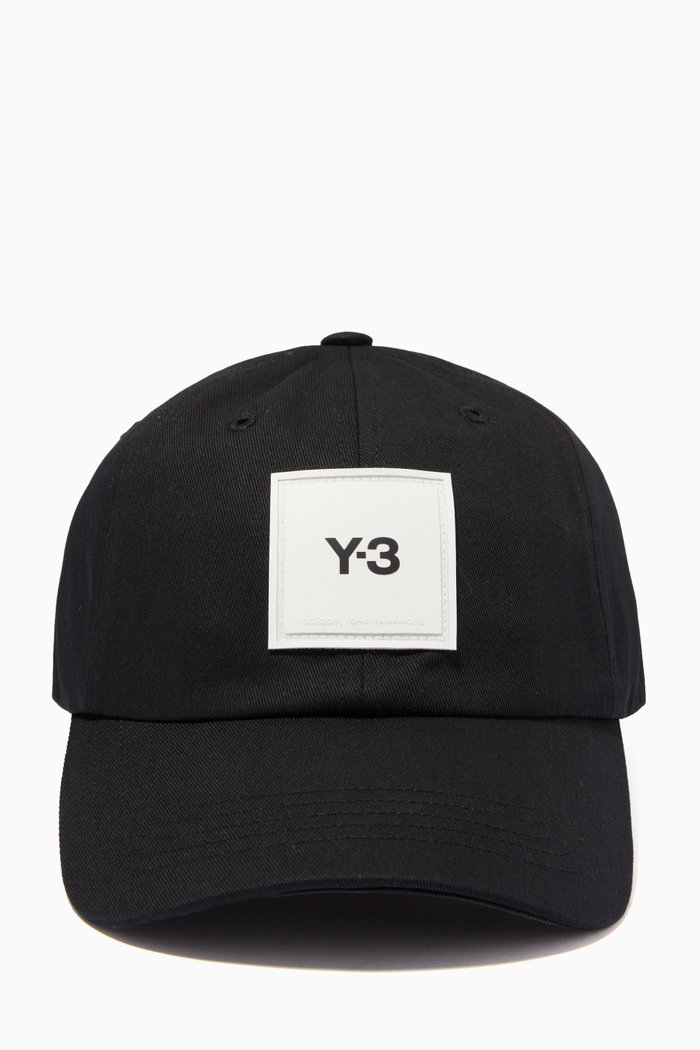 

Square Label Cap in Twill, Black