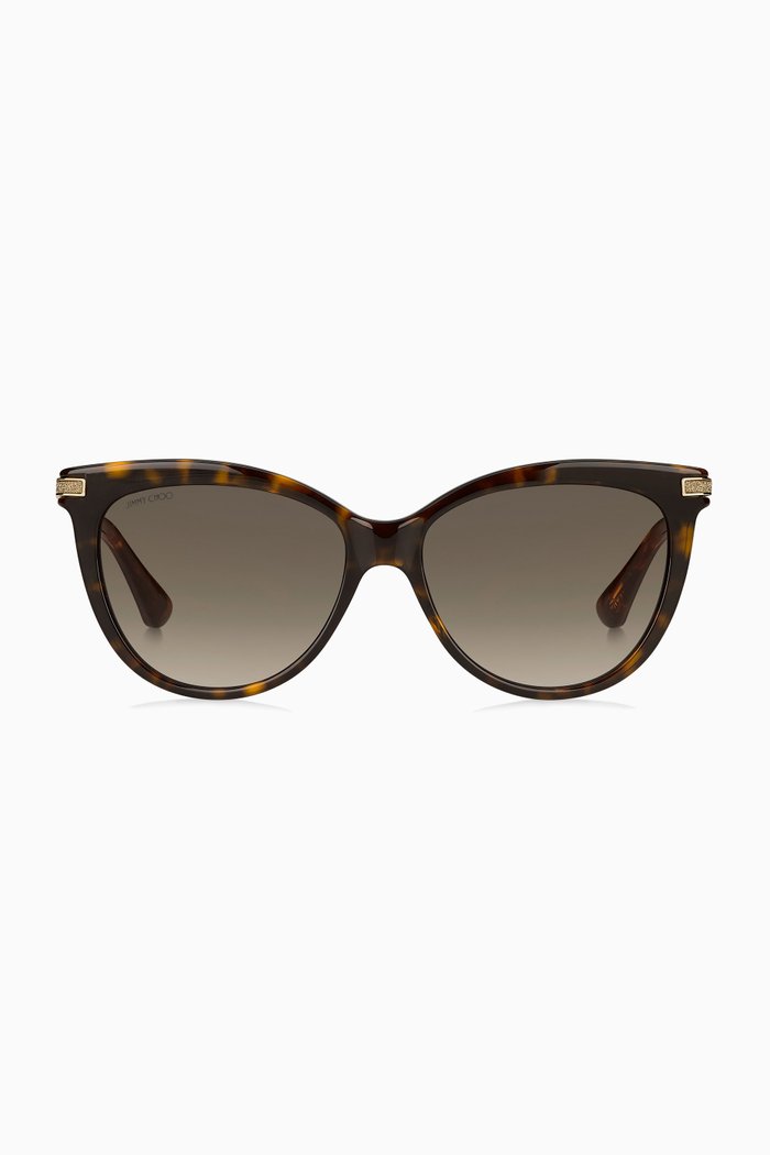 

Axelle Cat Eye Sunglasses, Brown