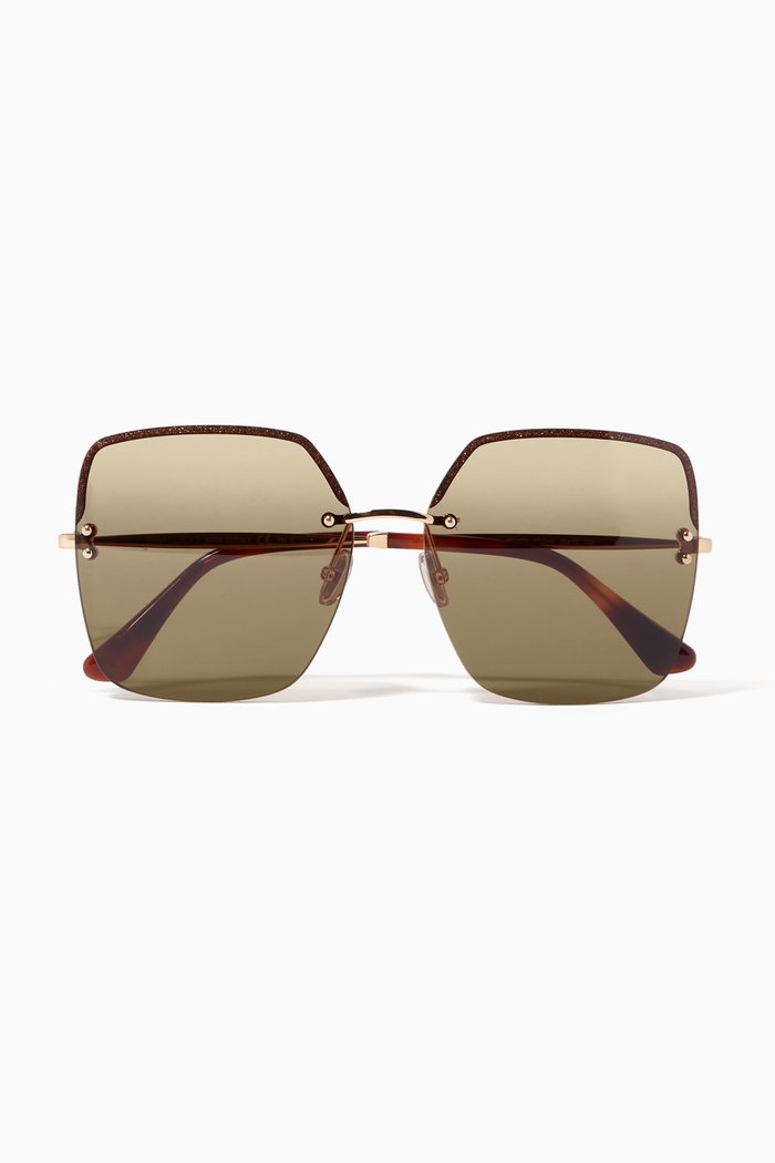 

Tavi Square Sunglasses, Brown