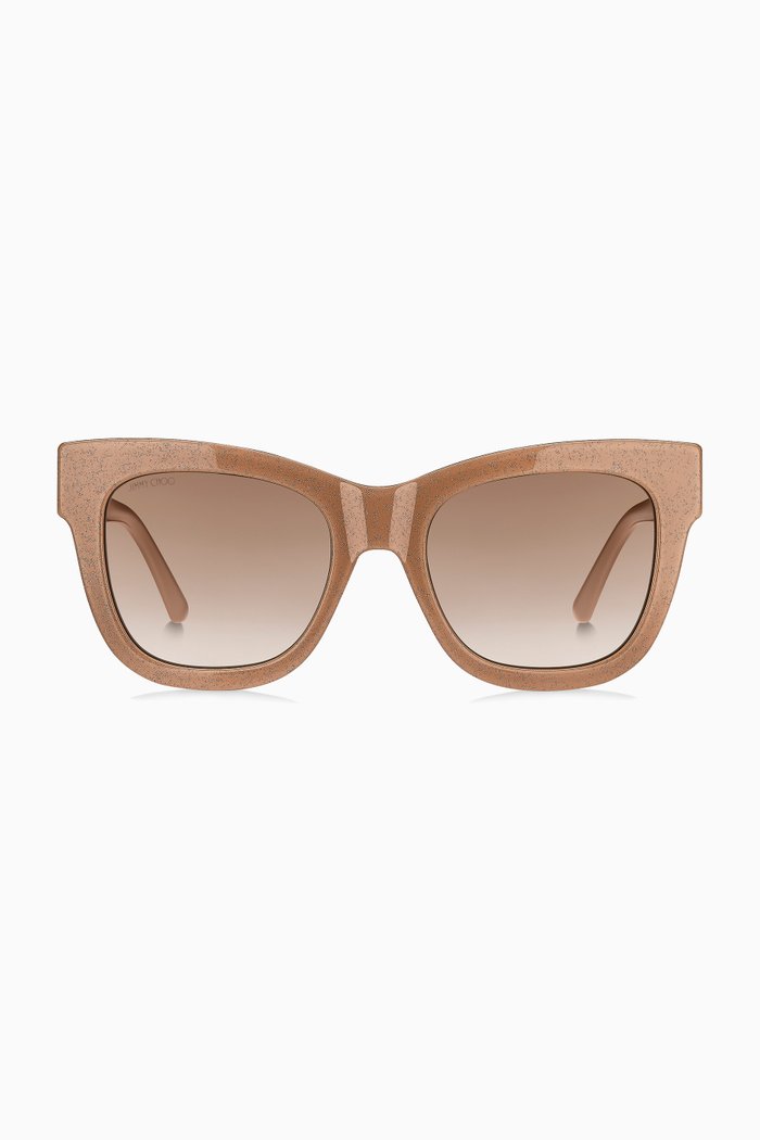

Jan Square Sunglasses with JC Logo, Neutral