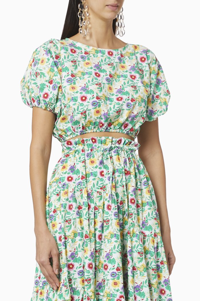 

Floral Cropped Tee, Multicolour