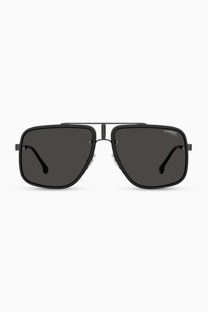 

Glory II D-Shape Sunglasses in Metal, Black
