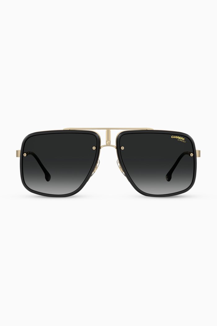 

Glory II D-Shape Sunglasses in Metal, Gold