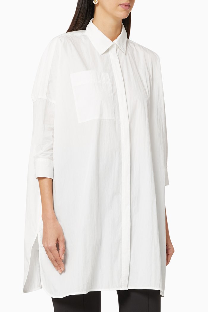 

Oversized Button Down Shirt, White