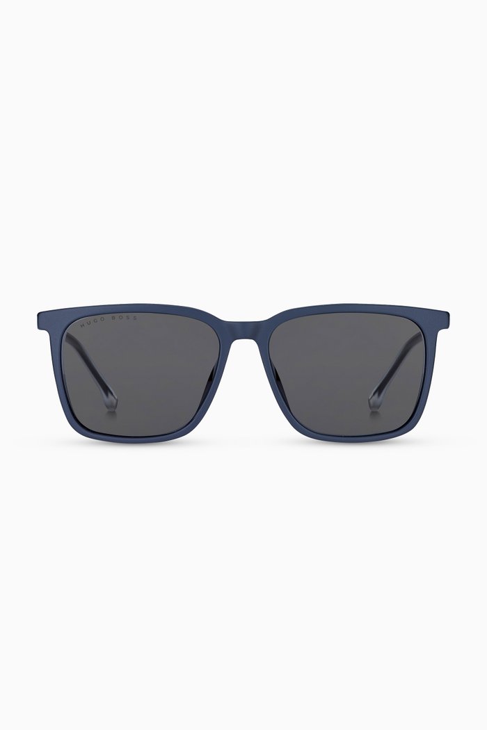 

Rectangle Sunglasses in Acetate, Blue