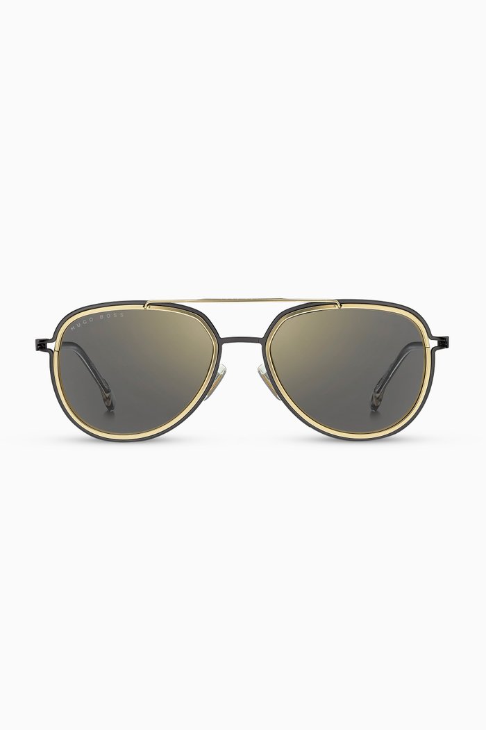 

Pilot Sunglasses in Metal, Black