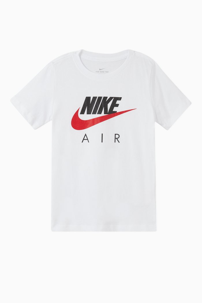 Air Logo Cotton T-Shirt, White