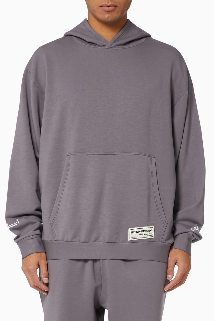 

Organic Bamboo Super Oversized Hoodie, Grey