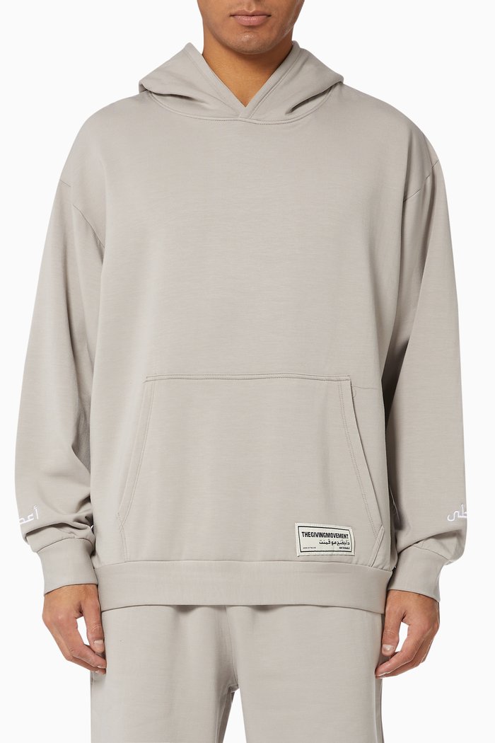 

Organic Bamboo Super Oversized Hoodie, Grey