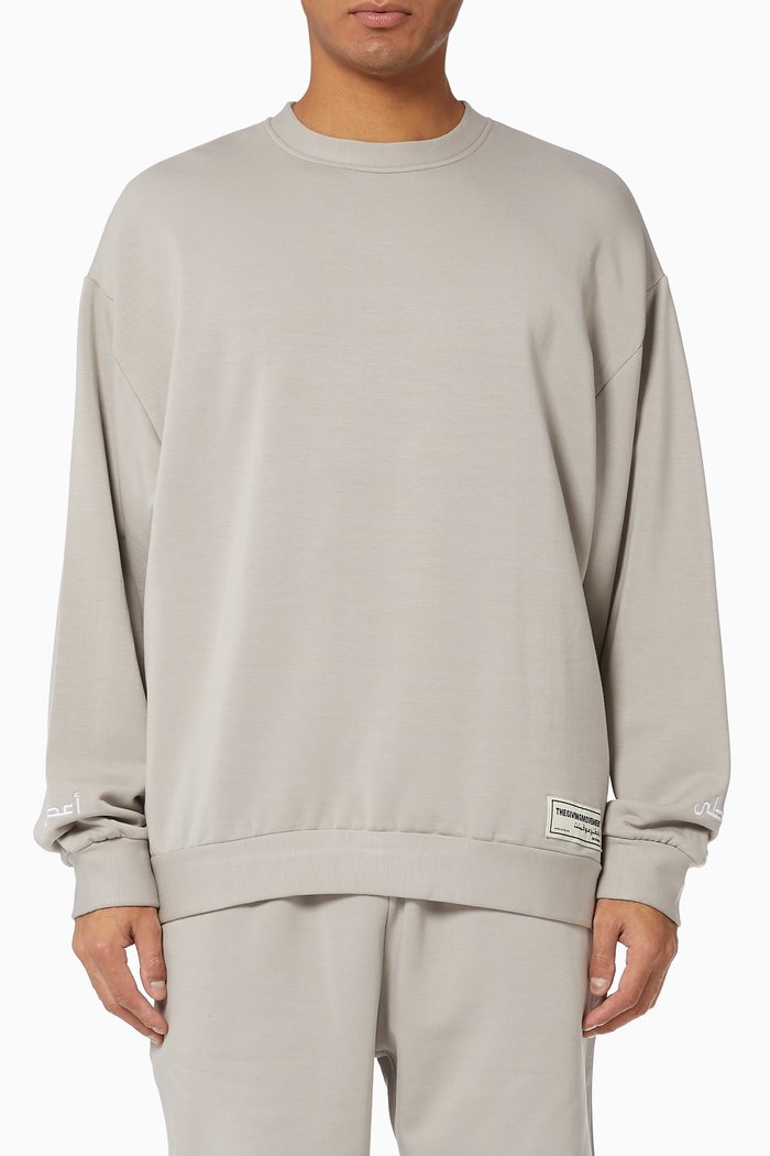 

Organic Bamboo Oversized Sweatshirt, Grey