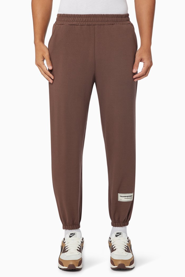 

Organic Bamboo Joggers, Brown