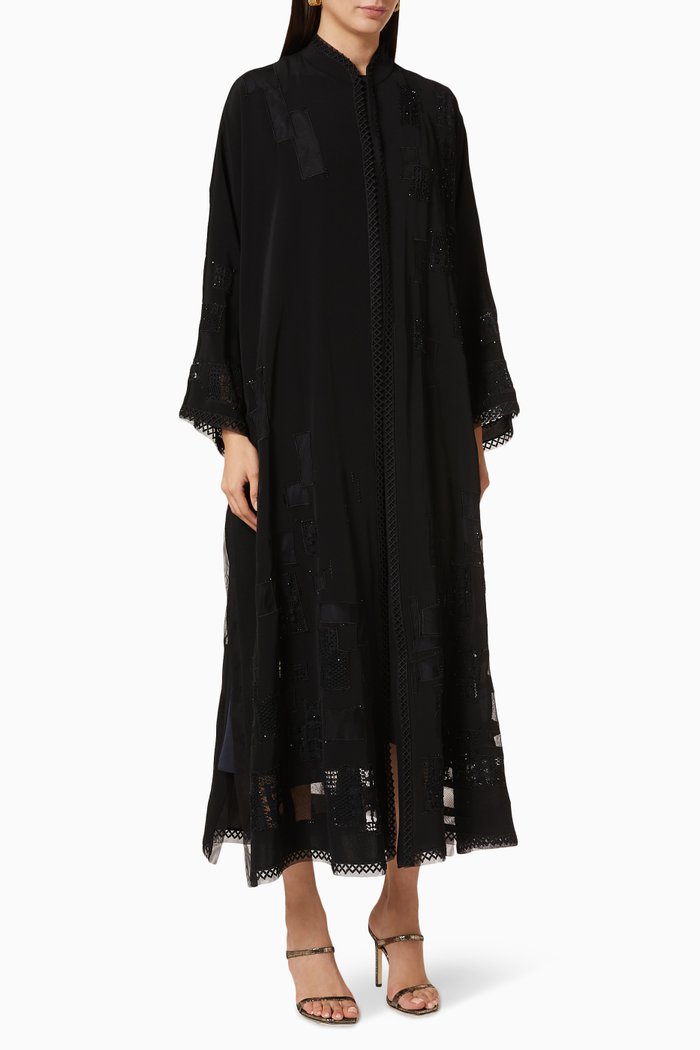 

Italian Net Nada Abaya, Black