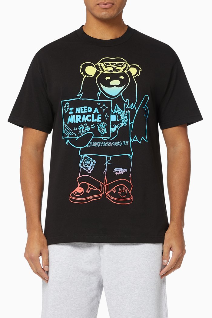 

x Grateful Dead Gradient Cotton T-Shirt, Black