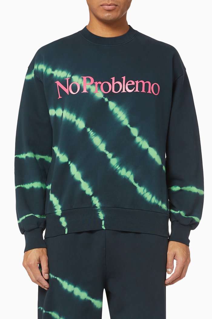 

No Problemo Tie-Dye Sweatshirt, Black