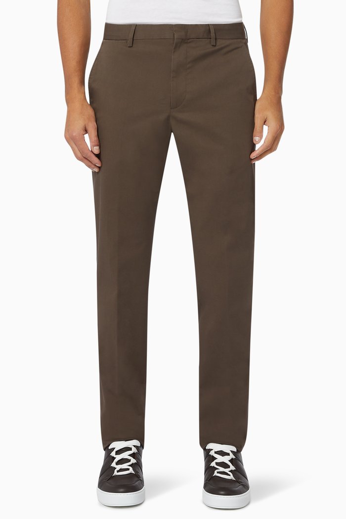 

Stretch Cotton Pants, Red