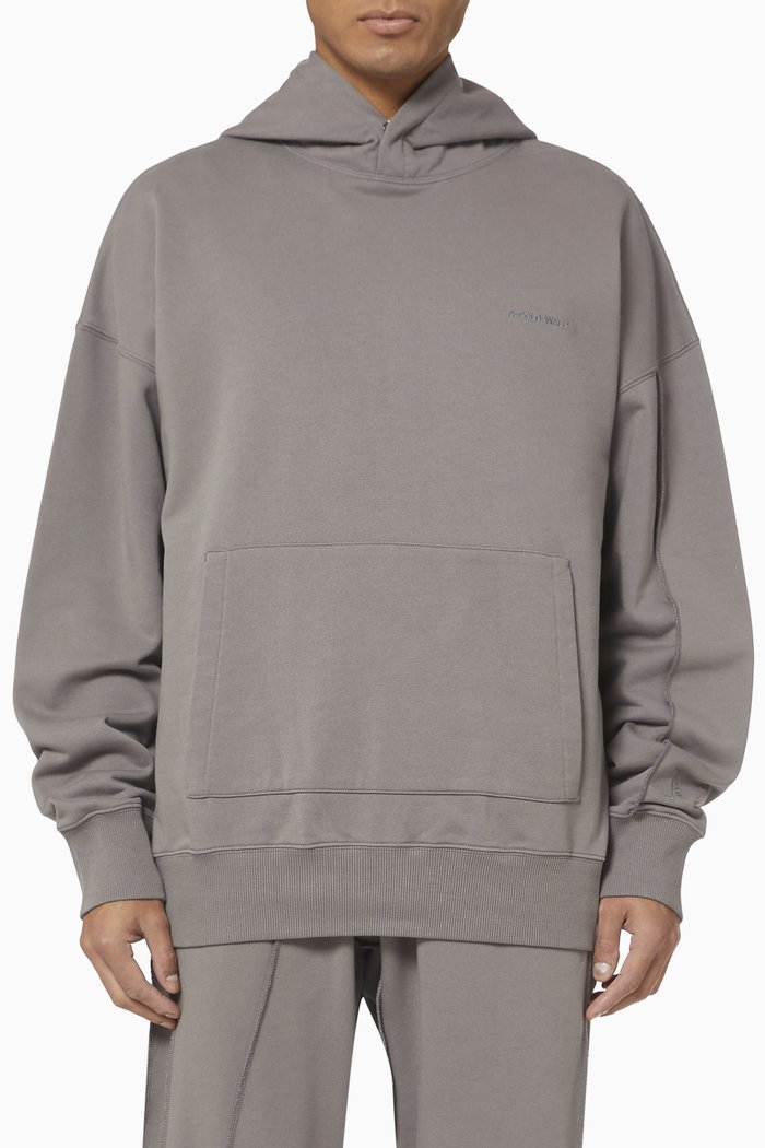 

Dissection Cotton Hoodie, Grey