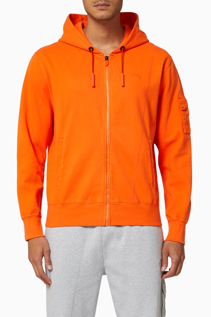 

Essential Cotton Hoodie, Orange