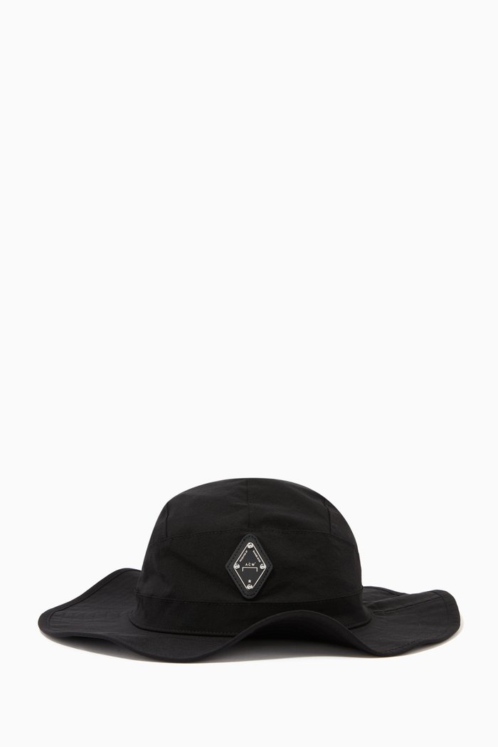 

Rhombus Bucket Hat in Nylon, Black