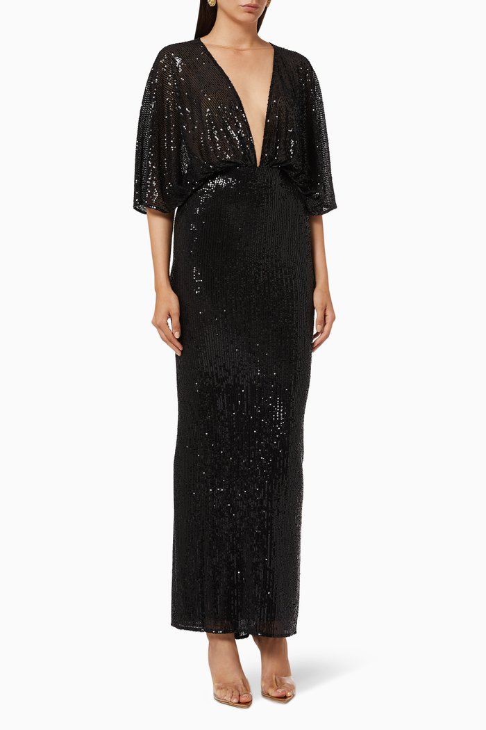 

Gown in Sequin Mesh, Black