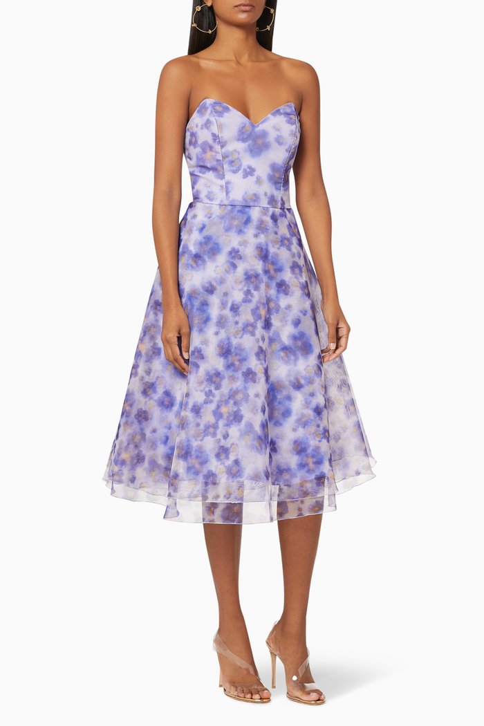 

Watercolour Organza Dress, Purple