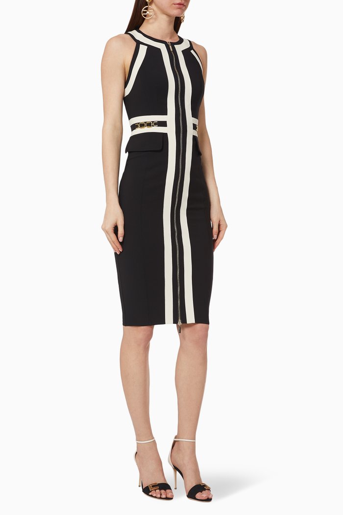 

Bi-Elastic Sheath Dress, Multicolour