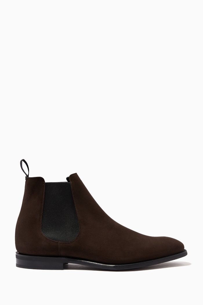 Prenton Chelsea Boots in Suede, Brown