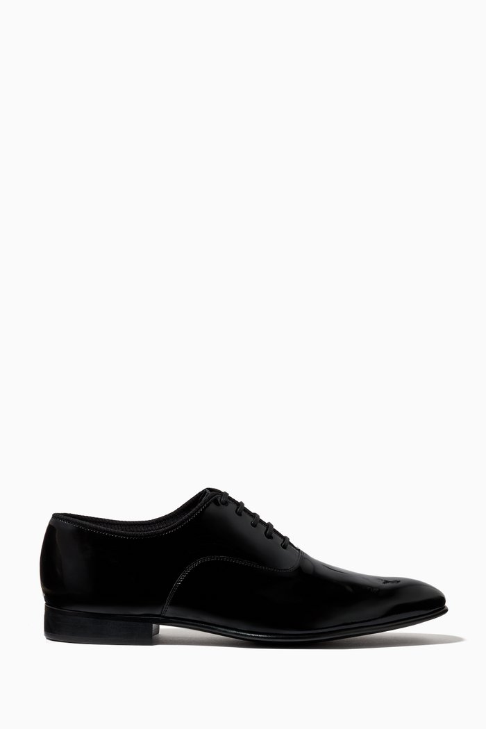 

Whaley Oxford Shoes in Patent Leather, Black