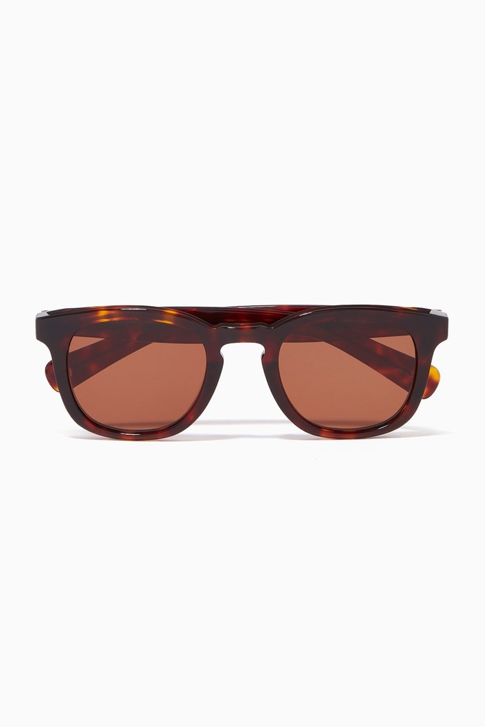

Kinney 48 1965 Acetate D-Frame Sunglasses, Brown