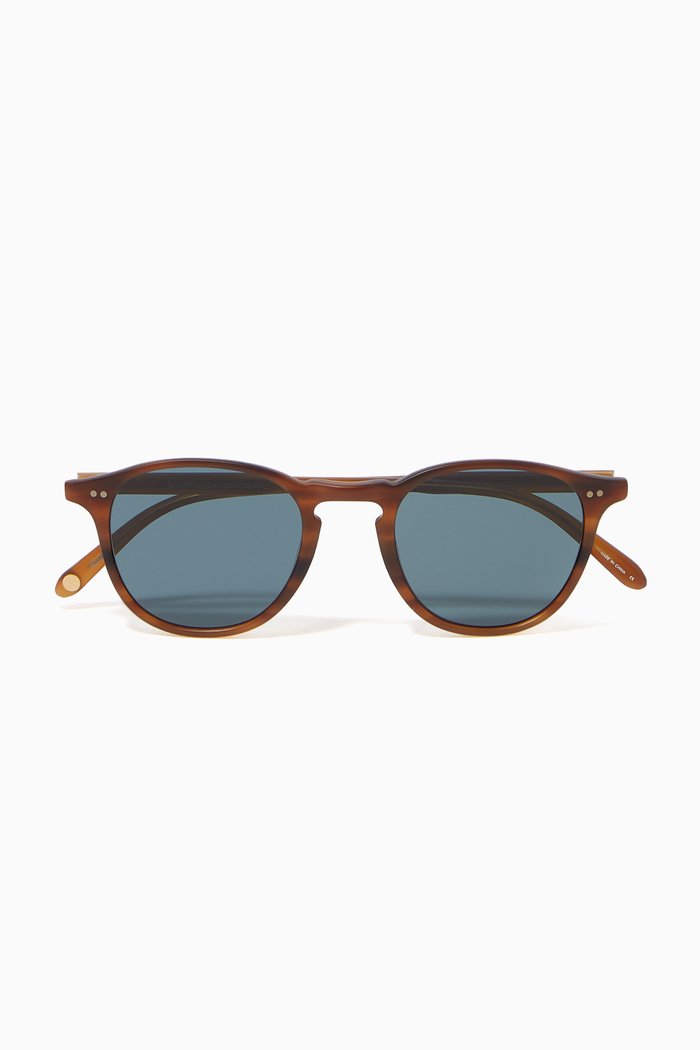 

Brooks X 48 Acetate Round-Frame Sunglasses, Black