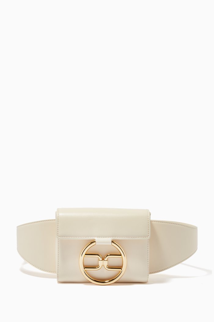 

Belt Bag in Faux Leather, White